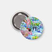 リリー マグネット (正面/裏面)