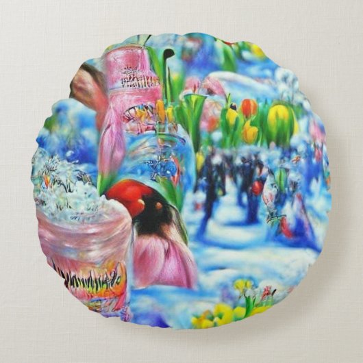 リリー ラウンドクッション (正面)