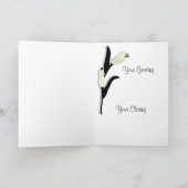 リリー 感謝のグリーティングカード サンキューカード (内部)