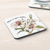 リリー。自分を信じて。信じ能力で コースター (左側)