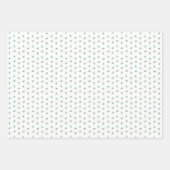 リリー＆菊+野ばら+野ばら＆チェック ラッピングペーパーシート (正面2)