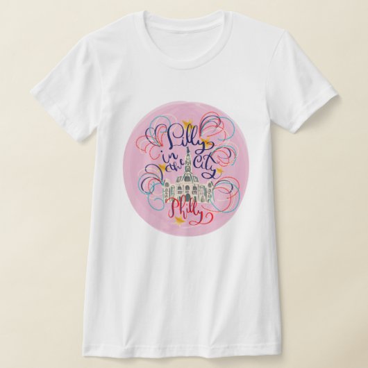 リリーin the City - Bella & CanvasスリムTシャツ Tシャツ (レイダウン)