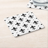 リリ伝統的王室のオーナメント紙コースター スクエアペーパーコースター (アングル)