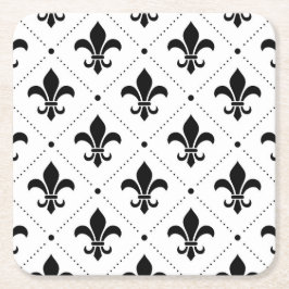 リリ伝統的王室のオーナメント紙コースター スクエアペーパーコースター