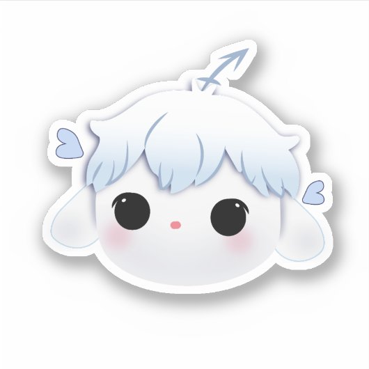 リリ ニュートラル かわいいステッカー シール (正面)