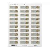 リルかわいいサルの住所 シール (フルシート)