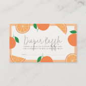 リルかわいこちゃんオレンジベイビーシャワーオムツラッフルチケット エンクロージャーカード (正面)