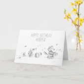 リルウルフパレード誕生日カード カード (黄色い花)