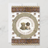 リルカウボーイ カントリー＆ウェスタン 赤ちゃんのお披露目 招待状 (正面)