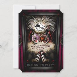 リルガーリーブードゥードールハローウィンパーティ家族の招待 招待状