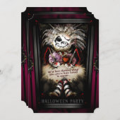 リルガーリーブードゥードールハローウィンパーティ招待状 招待状 (正面/裏面)
