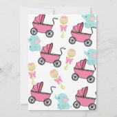 リルガール誕生日招待状カード (裏面)