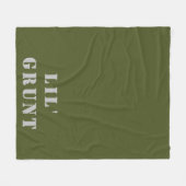 リル'グルーント軍隊 フリースブランケット (正面(横))