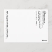 リルケのウェブサイトポスター ポストカード (裏面)