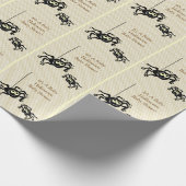 リルスパイダーハロウィーンベビーシャワーギフトラップ ラッピングペーパー (角)