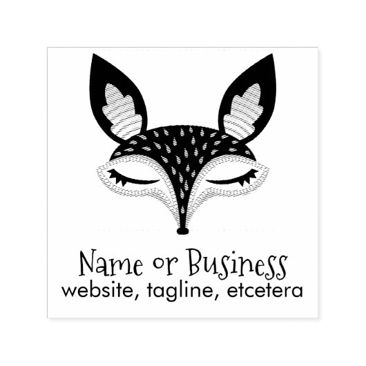 リルパーソナライズされたフォキシー文字自己インキングスタンプ セルフインキングスタンプ (デザイン)