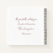 リルピンクパロミノユニコーン(自分らしく) ノートブック (裏面)