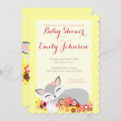 リルフォキシーカブ-カスタムベビーシャワー招待状 招待状 (正面/裏面)