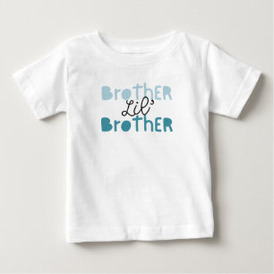 リルブラザーTシャツ。ビッグブラザーTシャツの相棒 ベビーTシャツ