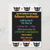 リルブラック猫ちゃん 招待状 (正面)