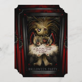 リルブードゥードールハローウィンパーティファミリー招待状 招待状 (正面/裏面)