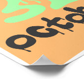 リルブー幽霊キッズルームパステルハロウィーンデコル ポスター (角)