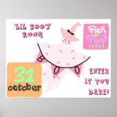 リルブー幽霊キッズルームパステルハロウィーンデコル ポスター (正面)