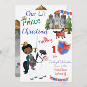 リルプリンス誕生日招待状カード (正面/裏面)