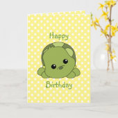 リルベビーカメ カード (黄色い花)