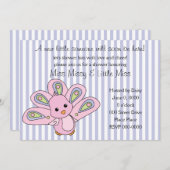 リルベビーピーコック 招待状 (正面/裏面)