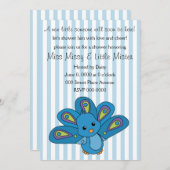 リルベビーピーコック 招待状 (正面/裏面)