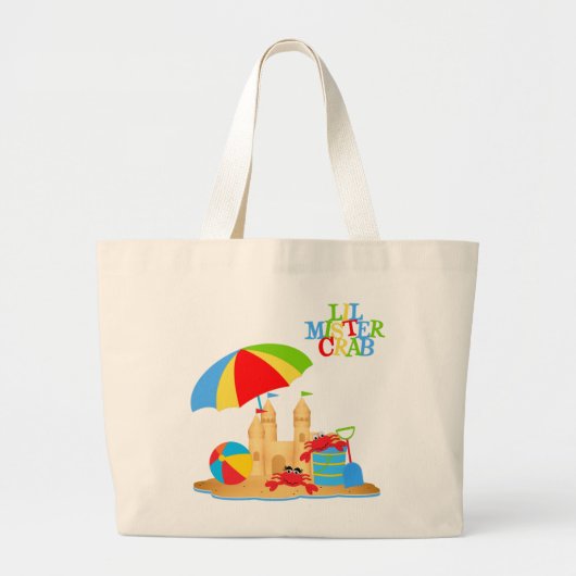 リルミスターカニジャンボトート ラージトートバッグ (正面)