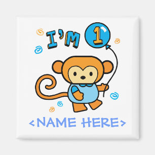 リルモンキー1歳の誕生日 マグネット