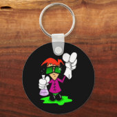 リル不機嫌科学者 キーホルダー (正面)