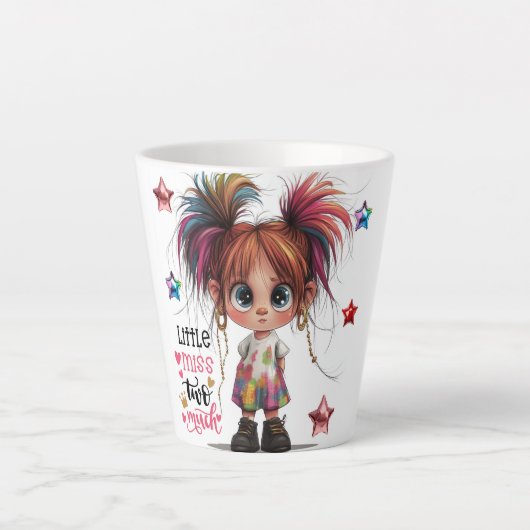 リル予測できなガールオーバーラテマグ カフェラテマグ (正面)
