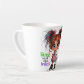 リル予測できなガールスマイルラテマグ カフェラテマグ (左アングル)