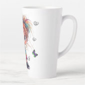 リル予測できなガールバターカップラテマグ カフェラテマグ (右)