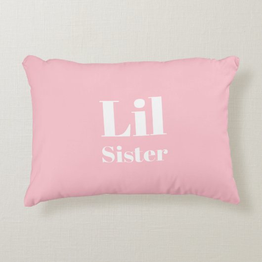 リル姉妹ピンクの白い女の子 アクセントクッション (正面)