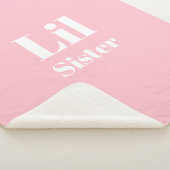 リル姉妹ピンクの白い女の子 シェルパブランケット (3/4)