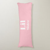 リル姉妹ピンクの白い女の子 ボディピロー (正面縦)