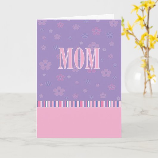 リル花ママ カード (黄色い花)