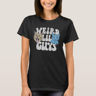 リル風変わりヤーズ猫レトロ Tシャツ