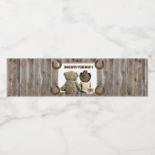 リル・カウボーイとテディベアファースト誕生日 ペットボトルラベル (シングルラベル)