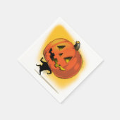 リル・カボチャ・ヘッド スタンダードカクテルナプキン (角)