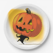 リル・カボチャ・ヘッド ペーパープレート (正面)