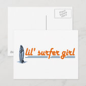 リル・サーファー・ガール ポストカード (正面/裏面)