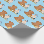 リル・スラッガー野球をテーマにした ラッピングペーパー (角)