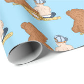 リル・スラッガー野球をテーマにした ラッピングペーパー (ロールコーナー)