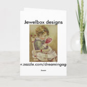 「リル・ダーリング」ヴィンテージ・バレンタイン・カード シーズンカード (裏面)