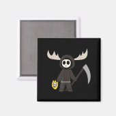 リル・ドゥーム・ムース - 面白い死神の漫画 マグネット (正面/裏面)